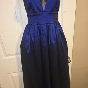 Windsor Royal Blue Backless Dress